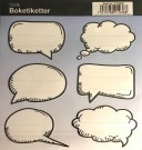 Boketiketter 12stk - snakkebobler thumbnail