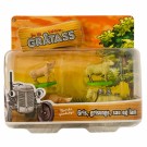 Gråtass Gårdsdyr 4 stk Gris og sau thumbnail