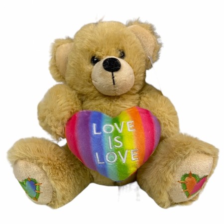 Kosebamse med hjerte 15 cm Tinka