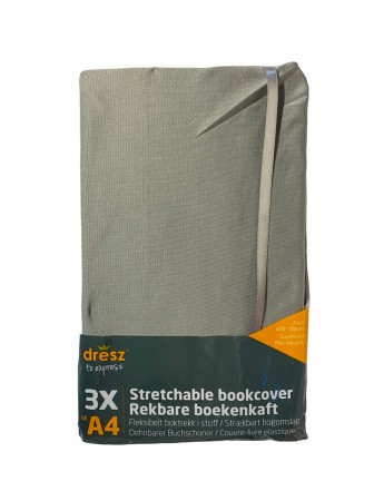 Bokbind elastisk 3pk Grå