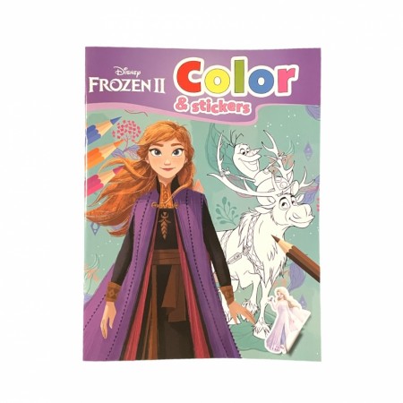 Fargeleggingsbok med stickers - Frozen 2 Disney