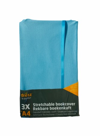 Bokbind elastisk 3pk lys blå