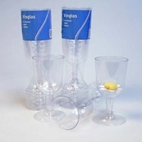 Vinglass, plast 6 pk.