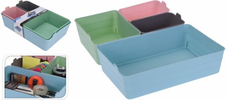 Oppbevaringsbokser 4 pk.