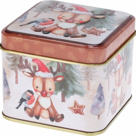 Kake/gave-boks reinsdyr 8x8x6,5 cm