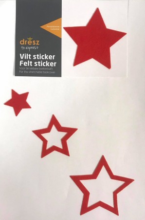 Tekstilstickers - stjerne