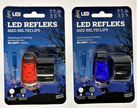 Refleks LED med belteclips