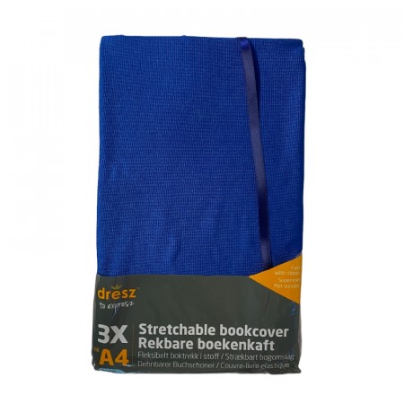 Bokbind elastisk 3pk blå