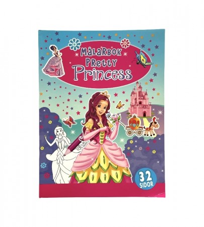 Fargeleggingsbok Pretty Princess rosa