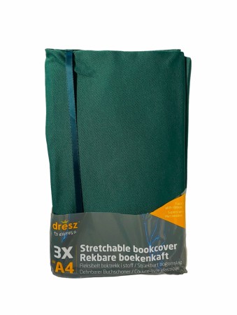 Bokbind elastisk 3pk mørk grønn